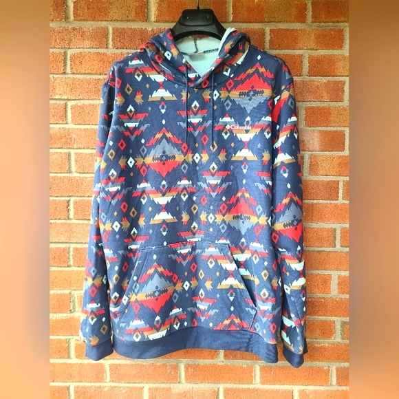 Columbia multi-colored hooded sweatshirt US L - Picture 1 of 7